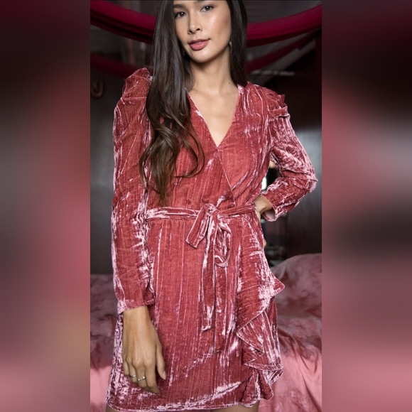 ADELYN RAE PRISCILLA Faux WRAP DRESS size Small - Picture 12 of 14